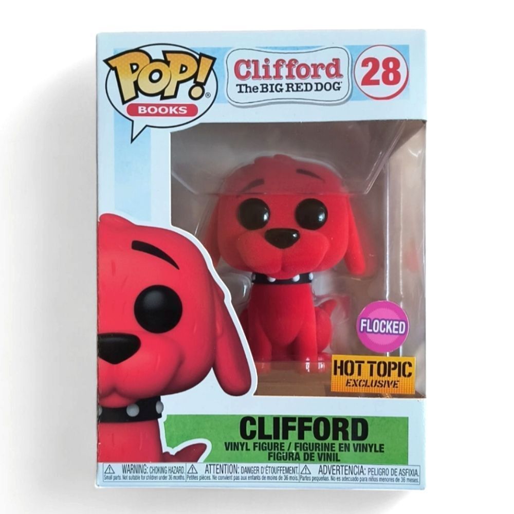Funko Pop Flocked Clifford the Big Red Dog Hot Topic Exclusive Vinyl Figure 28